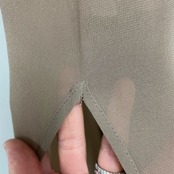 NWT SMYM Heather Halter Dress Dune Chiffon - Picture 6 of 6